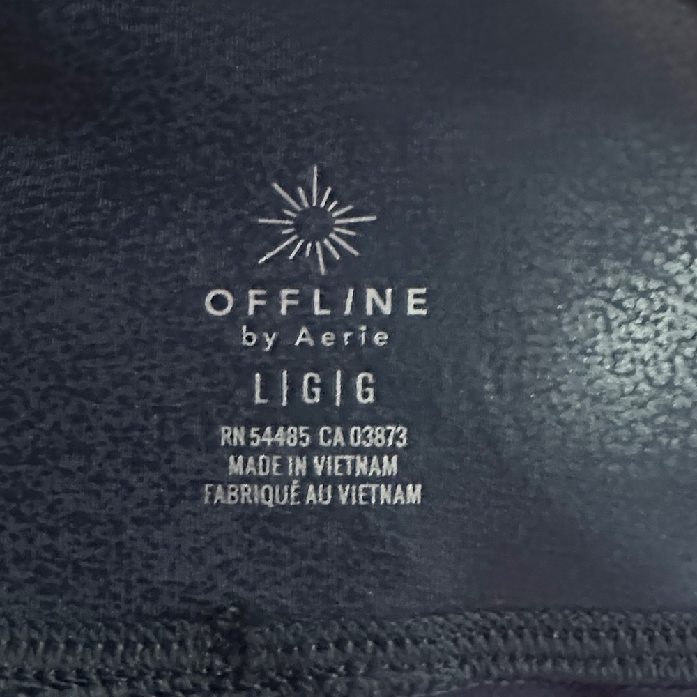 aerie Shimmery Navy High-Rise Leggings - Picture 2 of 5